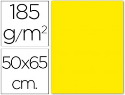 Cartulina Guarro 50x65cm. 185g/m² amarillo canario